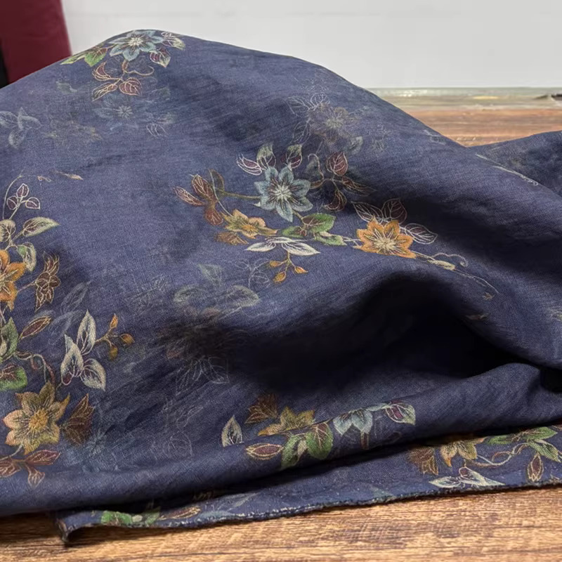Linen Shirt Breathable - 1yard High end pure flax tecidos