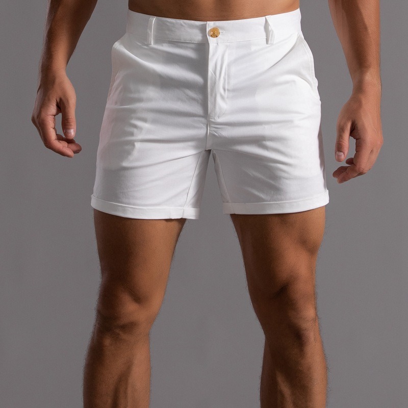 Men Slim Fit Chino Shorts Roll - Shorts Chino Slim recension och pris
