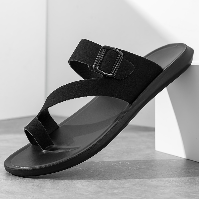 2026 New Summer Handmade Leath - Flip Flop Leather Men recension och pris