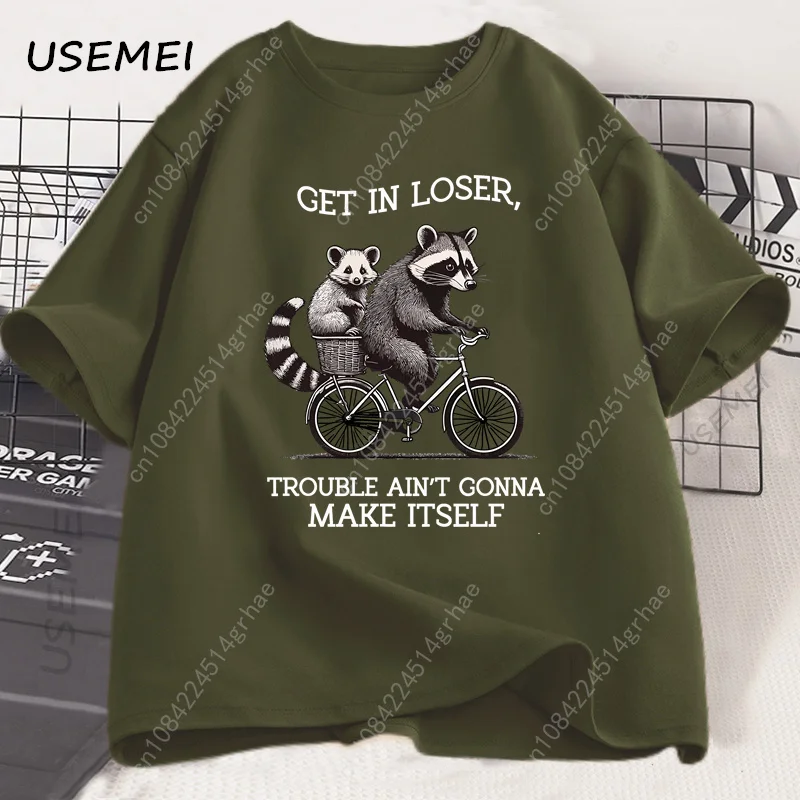 Get in Loser T Shirt Funny Rac - Tee Graphic Print recension och pris