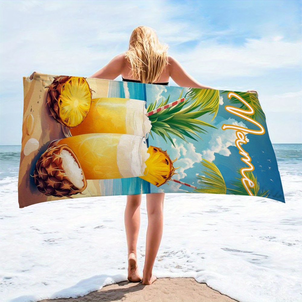 1pc Customized Name Beach Towe - Beach Towel Large recension och pris