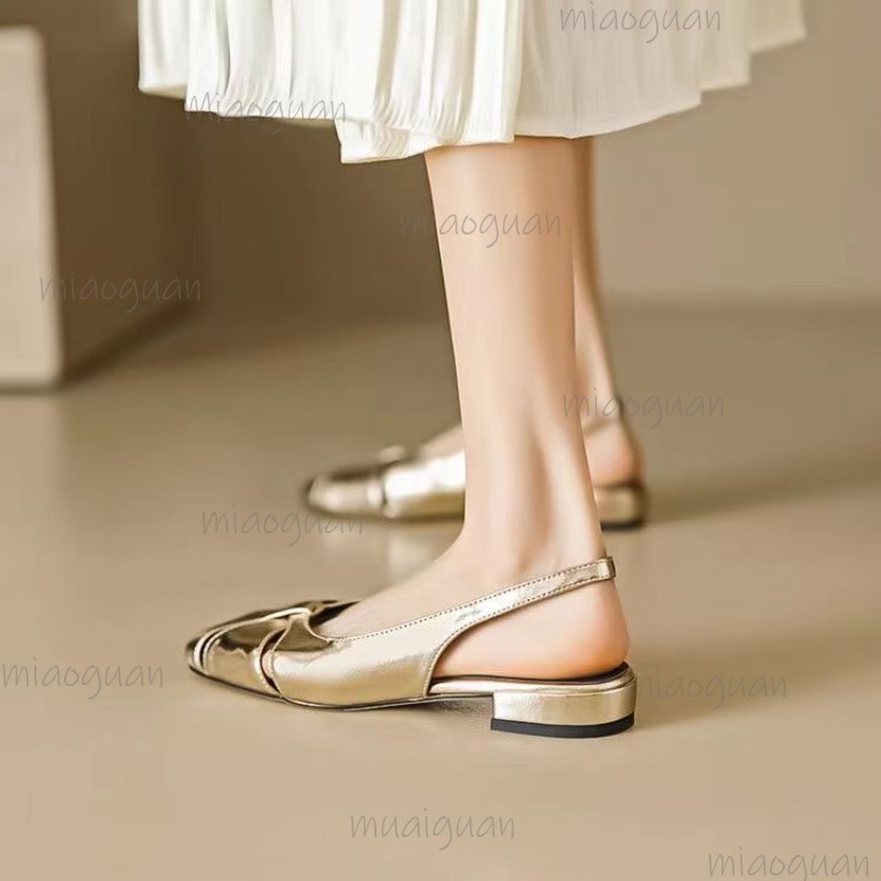Cover Toe Low Heel Pumps Women - Casual Sandal Leather recension och pris