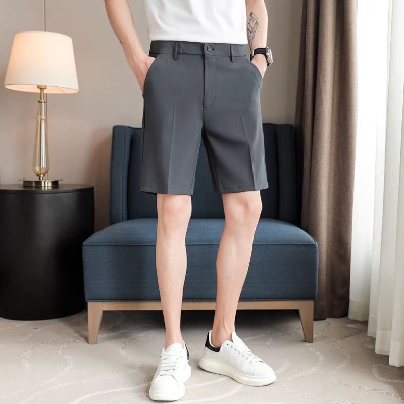 Men's Slim Fit Suit Shorts Sum - Shorts Chino Slim recension och pris