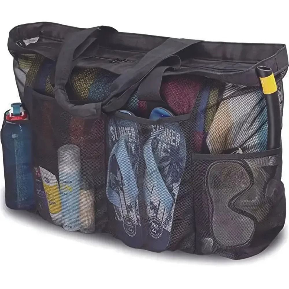 Large-Capacity Mesh Beach Hand - Beach Towel Large recension och pris