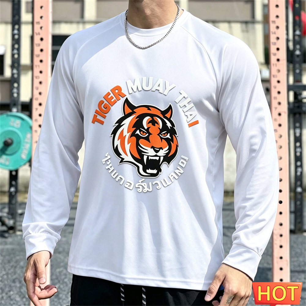 Muay Thai Men's Long sleeved T - Tee Graphic Print recension och pris