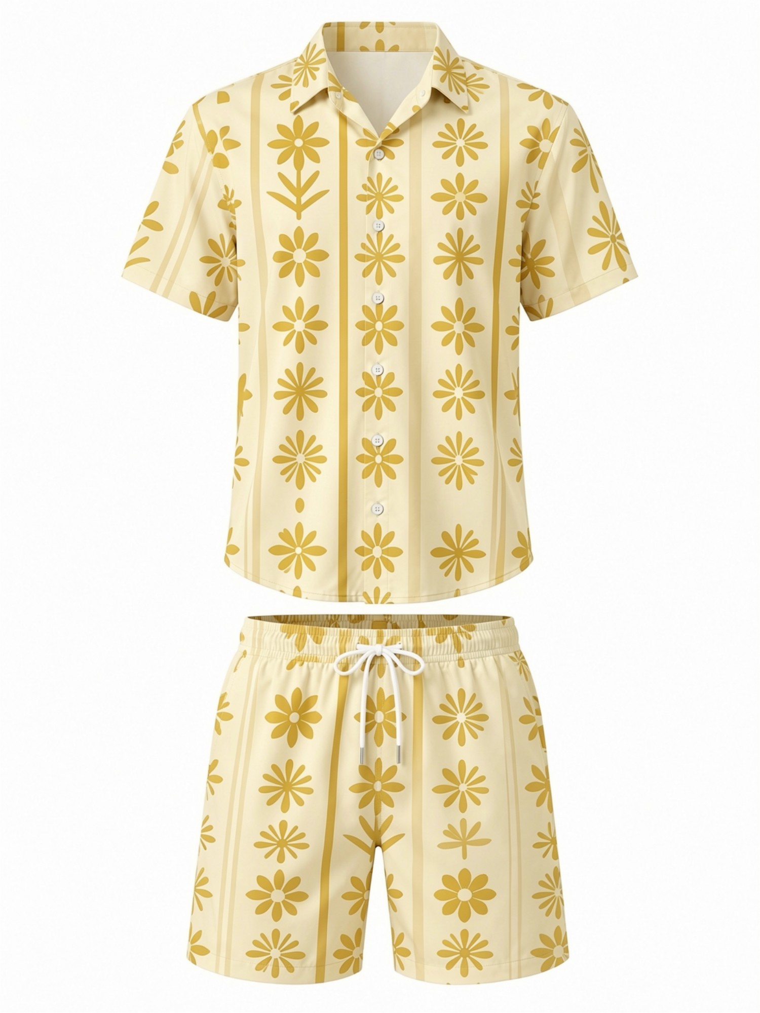 Mens Floral Short Sleeve Shirt - Resort Shirt Floral recension och pris