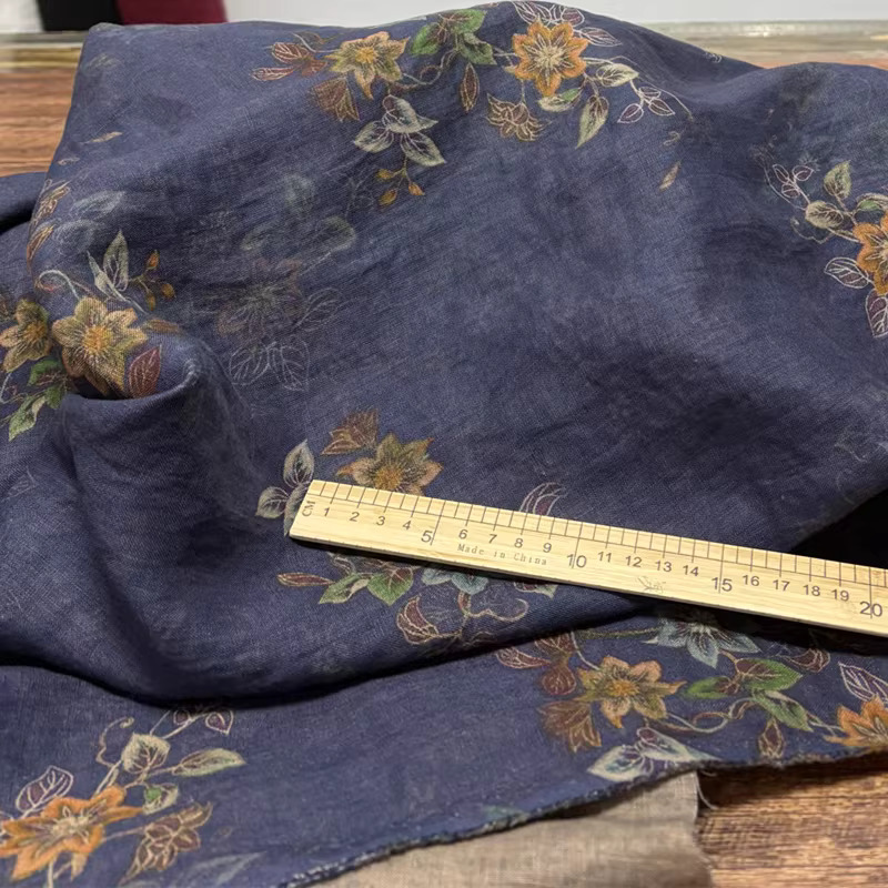 1yard High end pure flax tecid - Linen Shirt Breathable recension och pris