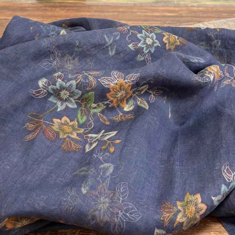 1yard High end pure flax tecid - Linen Shirt Breathable recension och pris