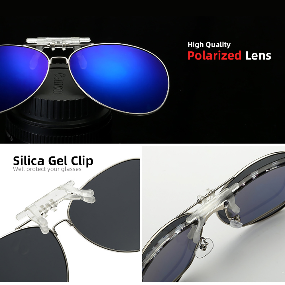 VIVIBEE Aviation Flip Up Clip  - Sunglasses Aviator Polarized recension och pris