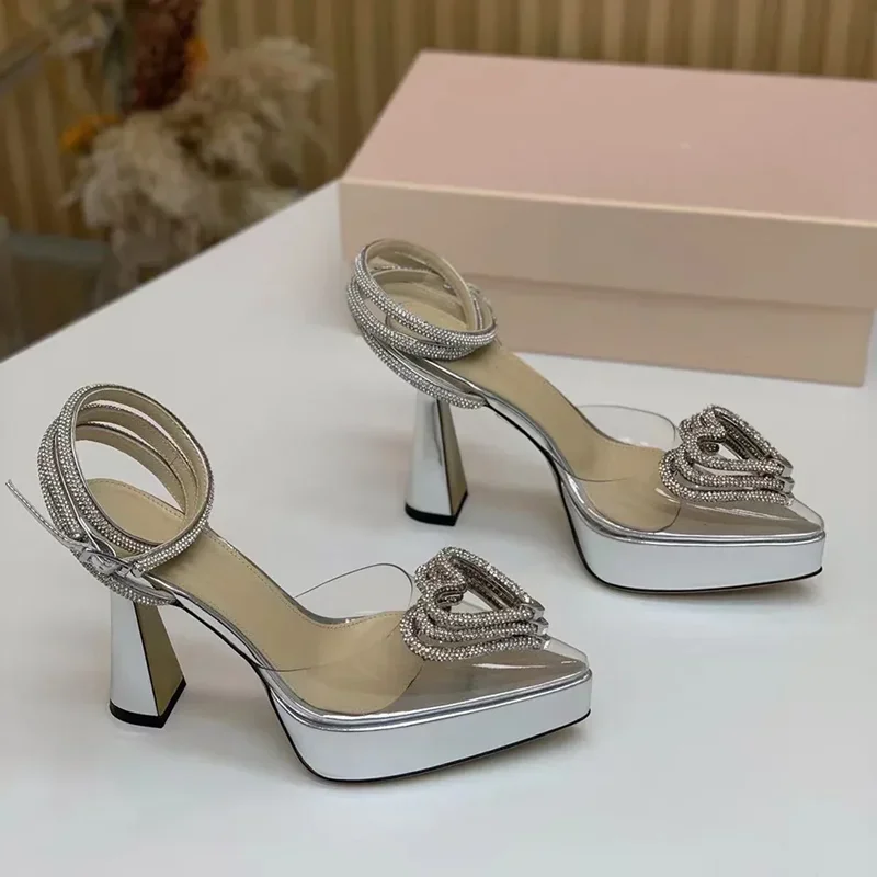 Platform Crystal Love Decorati - Casual Sandal Leather recension och pris