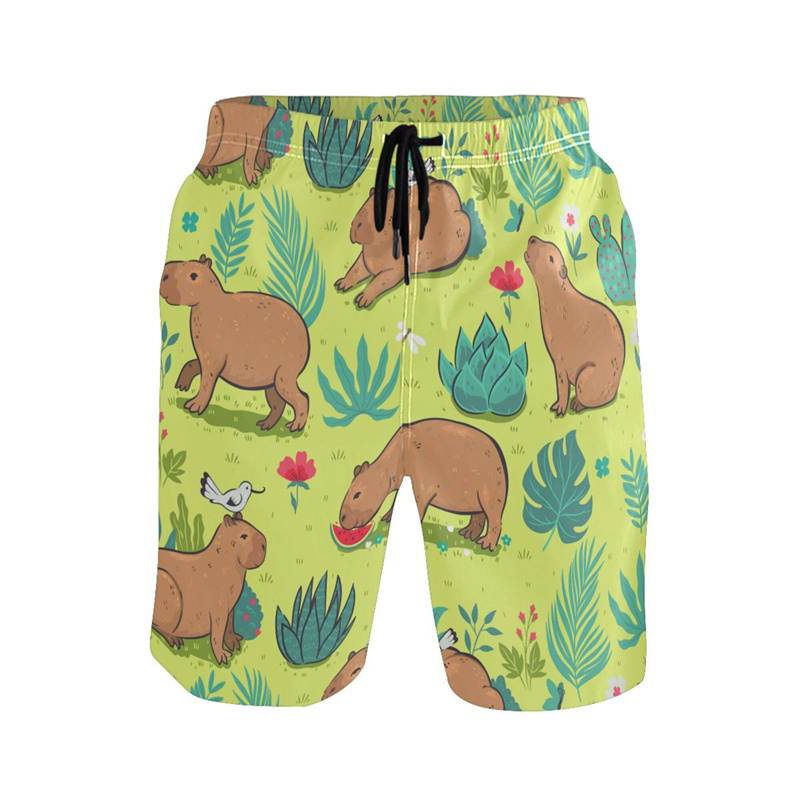 Cartoon Animal 3d Print Capyba - Trunks Board Surf recension och pris