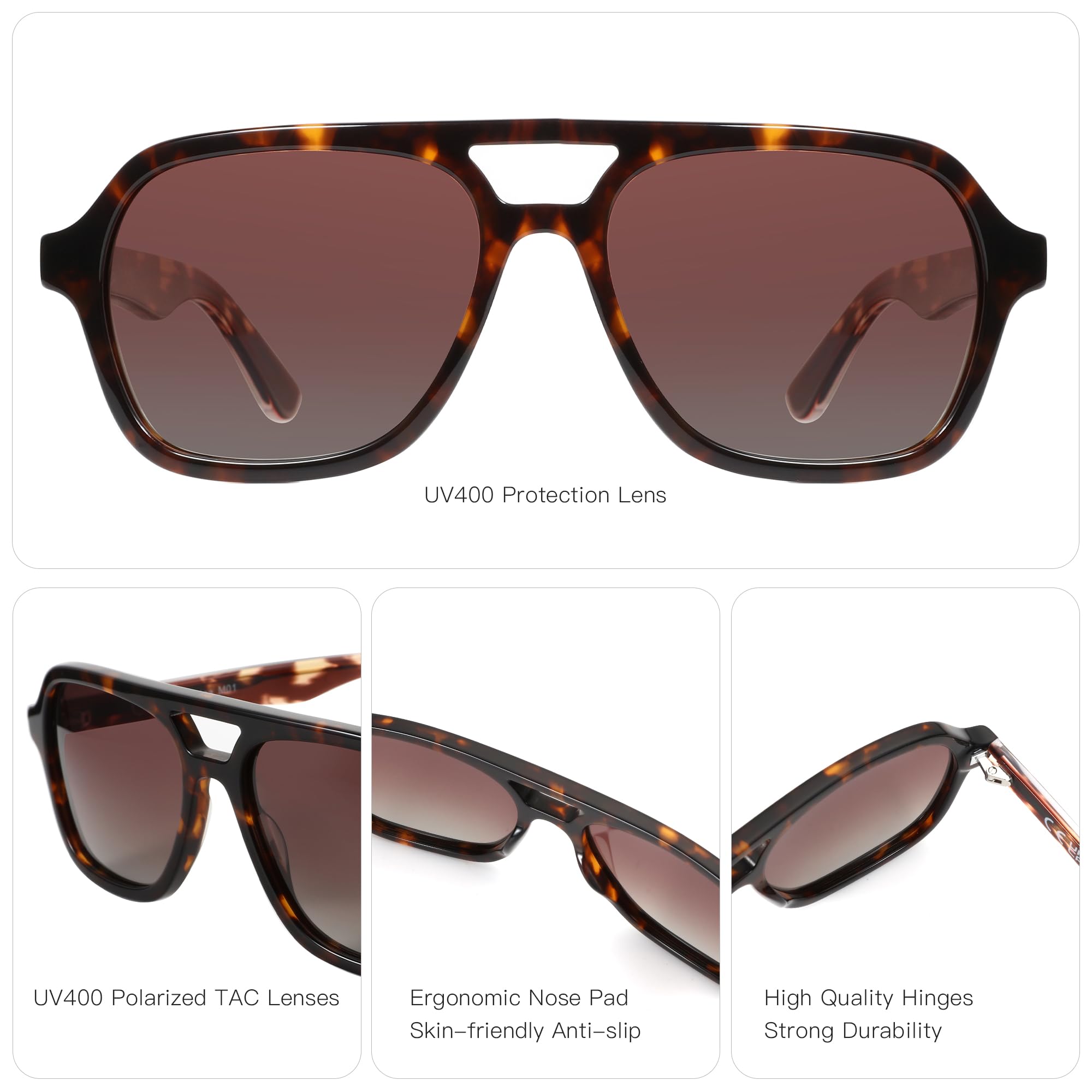 ZENOTTIC Retro Aviator Sunglas - Sunglasses Aviator Polarized recension och pris